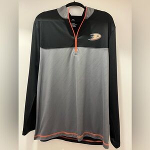 Men’s XL NHL Anaheim Ducks Quarter Zip Long Sleeve